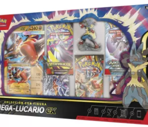 pokémon tcg: mega lucario ex colecciÓn con figura esp